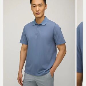 Kit and Ace Slate Blue Polo Shirt